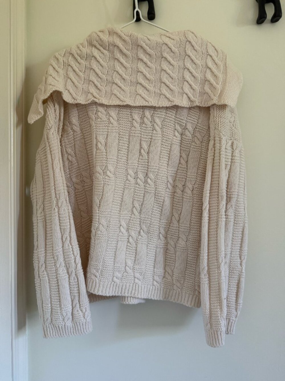 YesStyle Toggle-Button Cable Knit Cardigan - One Size - Picture 2 of 6